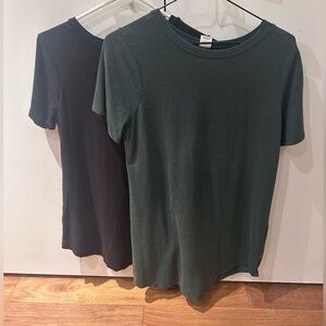 Nettles Tale Harbour Tees Size Small (Pine and Black)